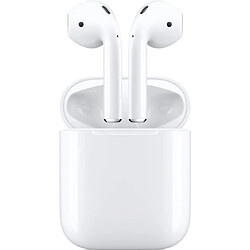 APPLE AirPods 2e génération avec boitier de charge filaire Blanc