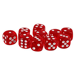 20x Acrylique Six Côtés D6 Dés Pour D & D TRPG Partie Jeu De Société Jouets Rouge/violet