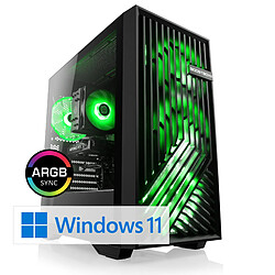 CSL-Computer Gaming PC M10710H PC Gaming CSL M10710H, AMD Ryzen 7 7700 (8x 3800 MHz), GeForce RTX 4060 Ti, 32 Go DDR5 RAM, M.2 SSD 1000 Go, Windows 11 Famille