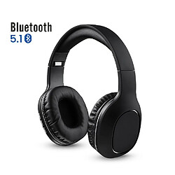 GUPBOO AIYIMA Hi-Fi Stéréo Musique Casque Pliable Casque avec Micro pour Téléphone Tablette Bluetooth Casque 