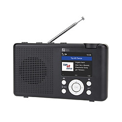 Universal Portable WiFi Internet Radio Bluetooth Haut-parleur Multifonction FM Radio numérique Dan + avec batterie | Radio(Le noir)