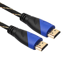 Avis Wewoo Câble noir 3m HDMI 1.4 Version 1080P tissé net ligne bleu tête HDMI Mâle à HDMI Audio Vidéo Connecteur avec Mini HDMI et Micro HDMI HDMI 3 dans 1 ensemble d'adaptateurs