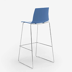 Acheter Tabouret de bar de cuisine Grand Soleil 74 cm design Imola Slitta, Couleur: Bleu