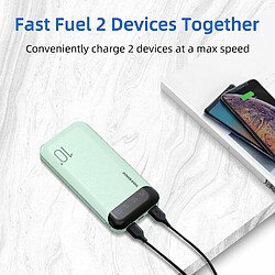 Acheter YOBON ODETRIK Power Bank, Batterie Externe 10000mAh Chargeur Portable avec 2 Sorties USB, Compatible avec Huawei iPhone iPad Samsung