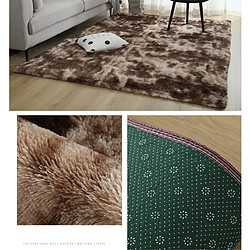 LUUCOZK Tapis à poils longs doux et moelleux pour chambre à coucher et salon - Gris clair-100x200cm