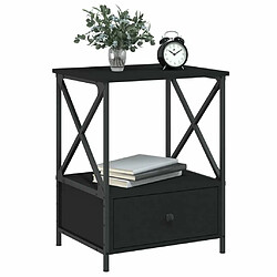 Avis Maison Chic Lot de 2 Tables de chevet,Table de nuit,Table d'appoint pour salon noir 50x41x65 cm bois d’ingénierie -MN36324