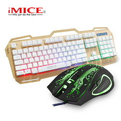 iMice KM690 104 Clés Jeux Rétro-éclairage clavier sans fil avec + 2400DPI Souris 