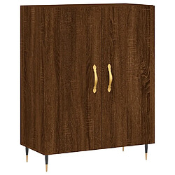 Maison Chic Buffet,Meuble de Rangement,commode pour salon,Cuisine chêne marron 69,5x34x90 cm bois d'ingénierie -MN42723