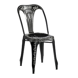 BigBuy Home Chaise de Salle à Manger Noir 41 x 39 x 85 cm