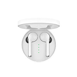 Universal Bouchon d'oreille sans fil tw40 bluetooth v5.0 casque stéréo sport casque micro intégré blanc 