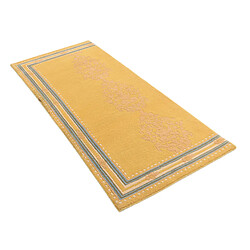 Vidal Tapis de couloir en laine 170x76 jaune Darya