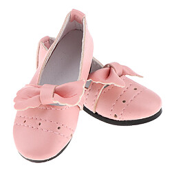 Avis 1/3 Chaussures BJD Bowknot Talons hauts pour Dollfie Girl Dress-up Accessoire Rose