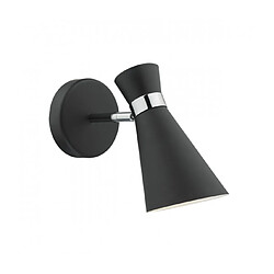 Luminaire Center Spot unique Ashworth noir et chrome poli 1 ampoule