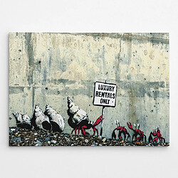 EPIKASA Impression sur Toile Banksy Crabes