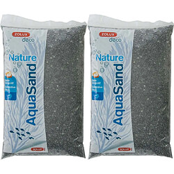 ZOLUX Sol décoratif Aquasand basalte noir 10 kg. Sol décoratif Aquasand basalte noir 10 kg