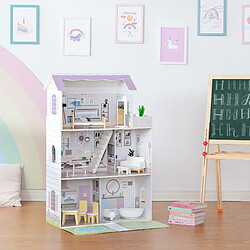 Avis Grande Maison De Poupée En Bois De 3 Étages Avec 16 Accessoires De Meubles De Poupée Pour Enfants Olivia's Little World Dreamland Calabasas TD-12383E