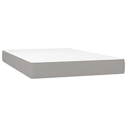 vidaXL Matelas de lit à ressorts ensachés Gris clair 120x200x20 cm