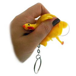 Totalcadeau Antistress forme poulet pondeur porte clef