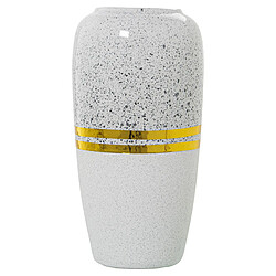 Vase Alexandra House Living Blanc Argenté Céramique 15 x 30 cm