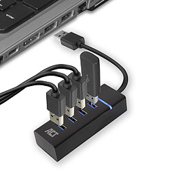 Acheter Act Music ACT AC6300 Schnittstellen-Hub USB 3.2 Gen 1 (3.1 Gen 1) Type-A 5000 Mbit/s Schwarz (AC6300)