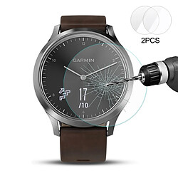 Wewoo Film protecteur écran pour Garmin Vivomove HR Montre intelligente 0.2mm 9 H Dureté de surface 2.15 D Antidéflagrant En Verre Trempé D'écran 2 PCS