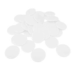 Avis 100pcs jetons de poker couleur solide couleur approvisionnement jeux de famille accs blanc