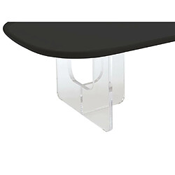 Acheter Table basse en MDF et acrylique - Noir et transparent - RASIA de Pascal Morabito