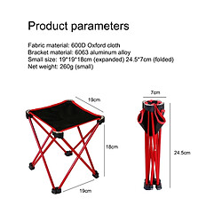 Acheter Wewoo Chaise pliante portative extérieure de camping de de légère de pêche de en aluminium