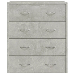 Acheter Maison Chic Buffet commode,console avec 4 tiroirs pour rangement 60x30,5x71 cm Gris béton -MN30941