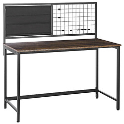 Beliani Bureau 118 x 60 cm noir effet bois foncé VINCE