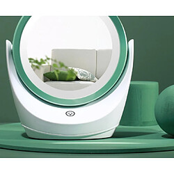 Dimmable Mirror LED Commutateur de bureau Touch Rotating Double face Mirror-vert