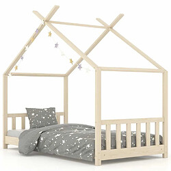 Maison Chic Lit d'Enfant Chambre - Cadre de lit pour enfant Bois de pin massif 70x140 cm -MN15469