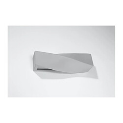 Luminaire Center Applique murale Sigma Verre,céramique Gris 1 ampoule 15cm