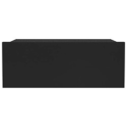 Avis vidaXL Tables de chevet flottantes 2 pcs Noir 40x30x15 cm