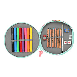 Avis Pochette crayons Peppa Pig Cosy corner Rond Bleu clair (18 Pièces)