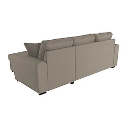 Acheter Canapé d'angle convertible réversible 4 places - Tissu beige - Contemporain - L 244 x P 151 x H 90 - HAMILTON