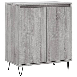 Maison Chic Buffet,Meuble de Rangement,commode pour salon,Cuisine Sonoma gris 60x35x70 cm Bois d'ingénierie -MN25791