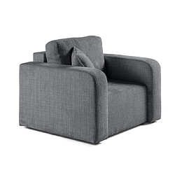 Bestmobilier Miro - fauteuil en velours texturé