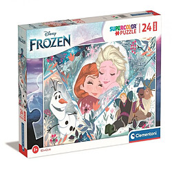 Clementoni- Frozen 2 Supercolor Disney 2-24 Maxi pièces, 3 Ans Enfant, Puzzle Dessin animé-fabriqué en Italie, 24224, Multicolore, Medium