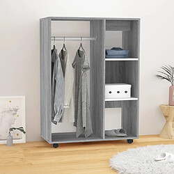 vidaXL Garde-robe Sonoma gris 80x40x110 cm Bois d'ingénierie 