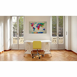 Paris Prix Tableau Map of the World An Explosion of Colors 40 x 60 cm