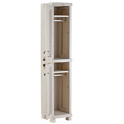 Avis Pegane Colonne placard de rangement intérieur/extérieur coloris beige - Longueur 35 x Profondeur 45 x Hauteur 184 cm