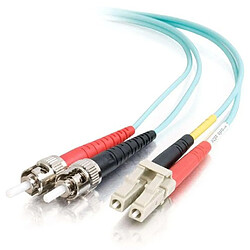 Cables To Go C2G 85543 câble de fibre optique 5 m OFNR LC ST Turquoise