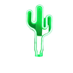 Universal Led néon signes lumières chaleureuses décoration de la chambre d'enfants lumières vacances bar fêtes mariages Noël (cactus)