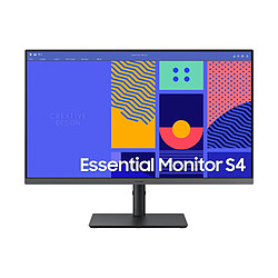 ECRAN 27'' SAMSUNG S27C430GAU Noir 1920x1080 IPS 16:9 1ms 250 cd/m² 100Hz 1000:1 1xHDMI 1xDP 1xVGA 1xLAN 4xUSB Pied Réglable Inclinable Pivotant