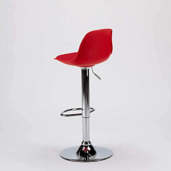 Acheter Superstool Tabouret haut bar et cuisine faux cuir Design New Orleans, Couleur: Rouge