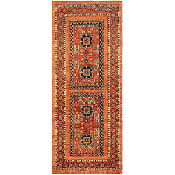 Vidal Tapis de couloir en laine 203x82 rouge Kashkuli 