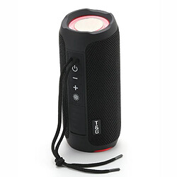 Yonis Enceinte Bluetooth Étanche LED Autonomie Longue Enceinte Bluetooth Portable Étanche LED Autonomie Longue FM TF USB Noir YONIS