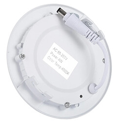 Avis Wewoo Lampe de panneau rond de lumière blanche naturelle de 4W 10.5cm avec le conducteur de LED, 20 SMD 2835, flux lumineux: 320LM, CA 85-265V, taille de découpe: 9.6cm