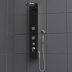 SCHÜTTE Panneau de douche en verre mitigeur GLASDUSCHPANEEL anthracite